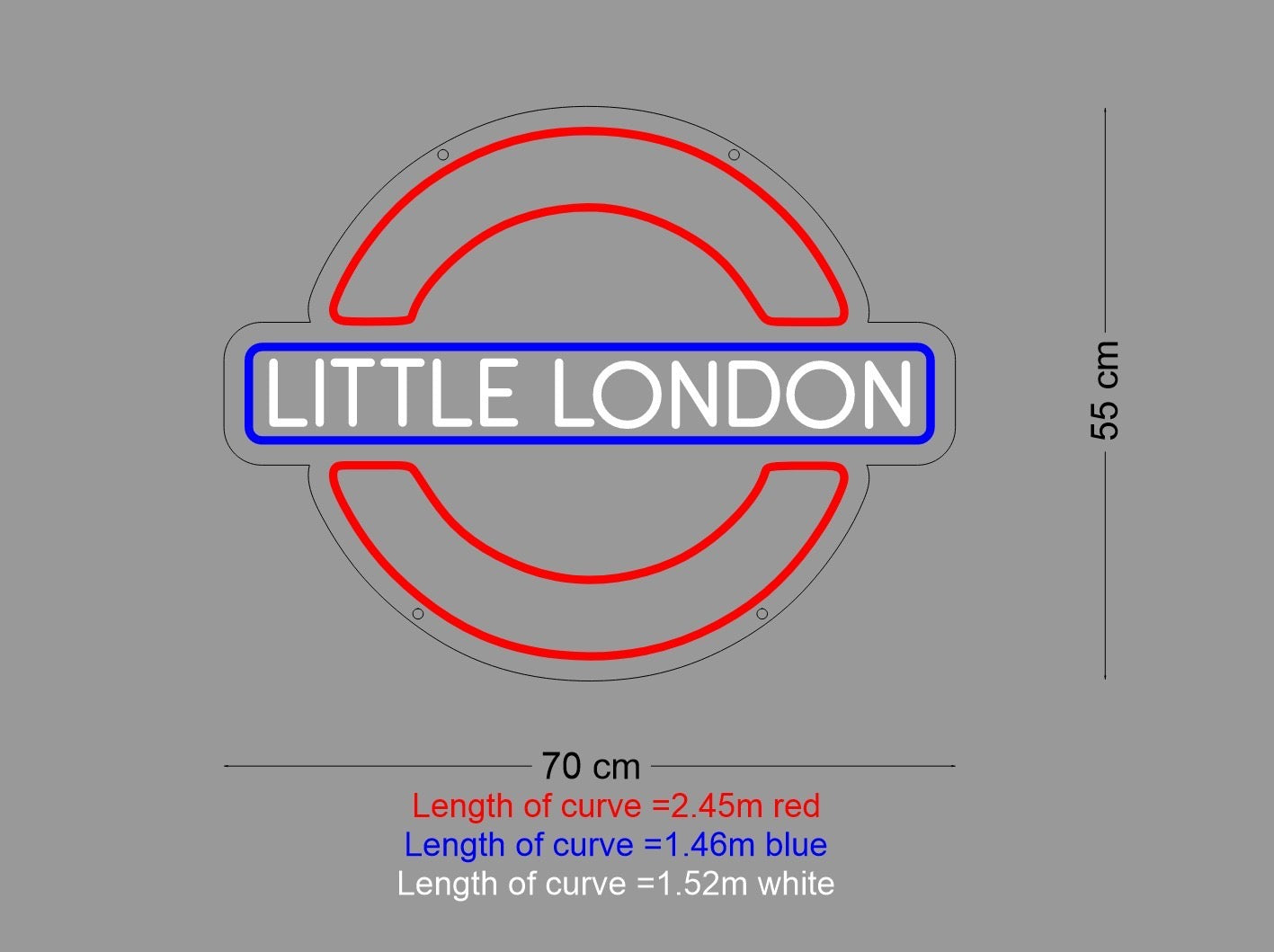 Custom Sign: LITTLE LONDON