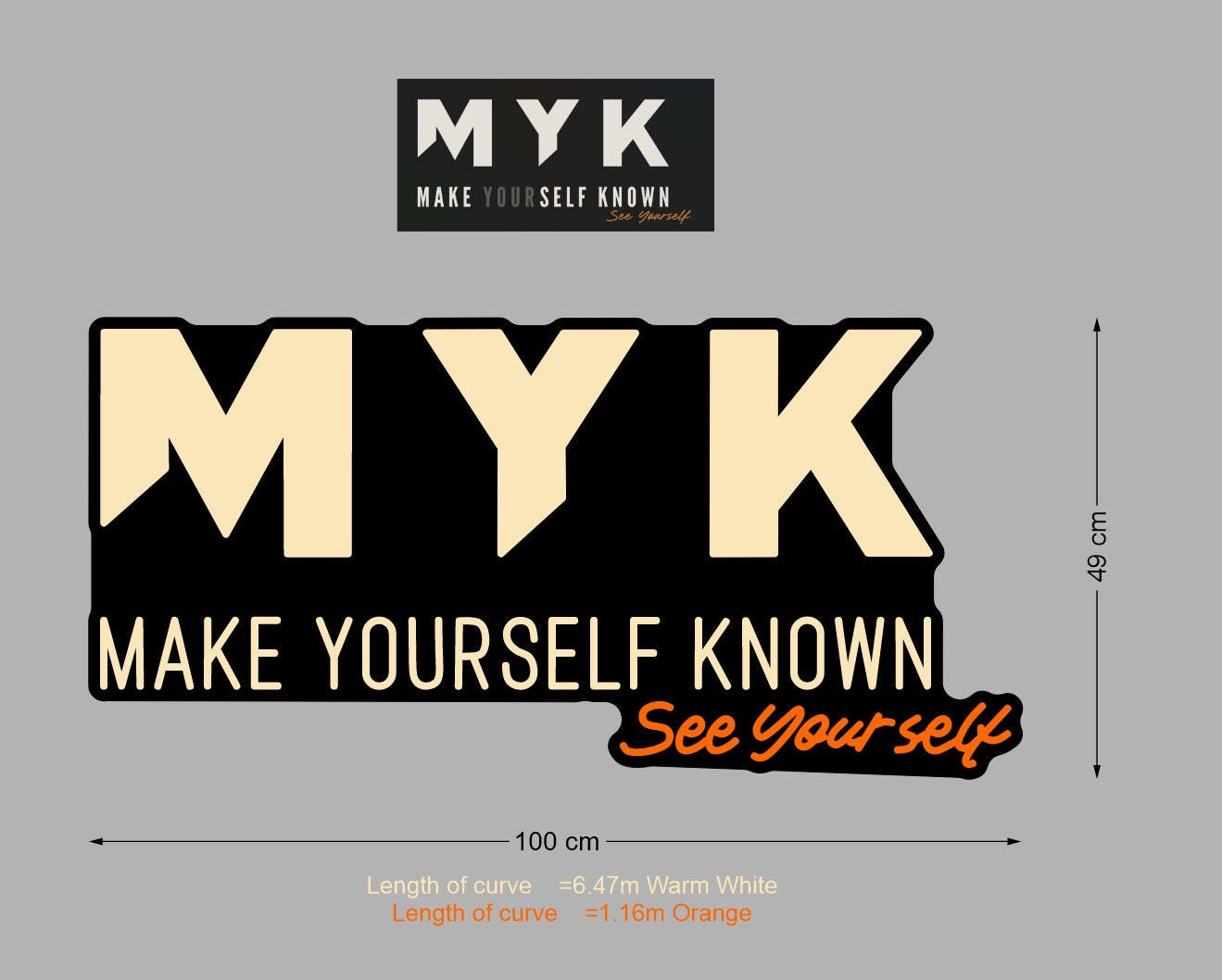 Custom Sign: MYK