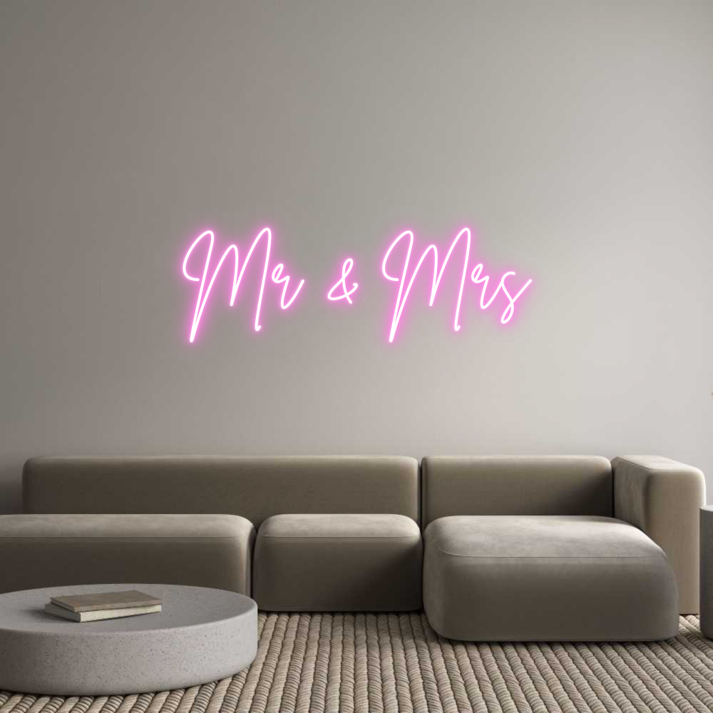 Custom Neon: Mr & Mrs