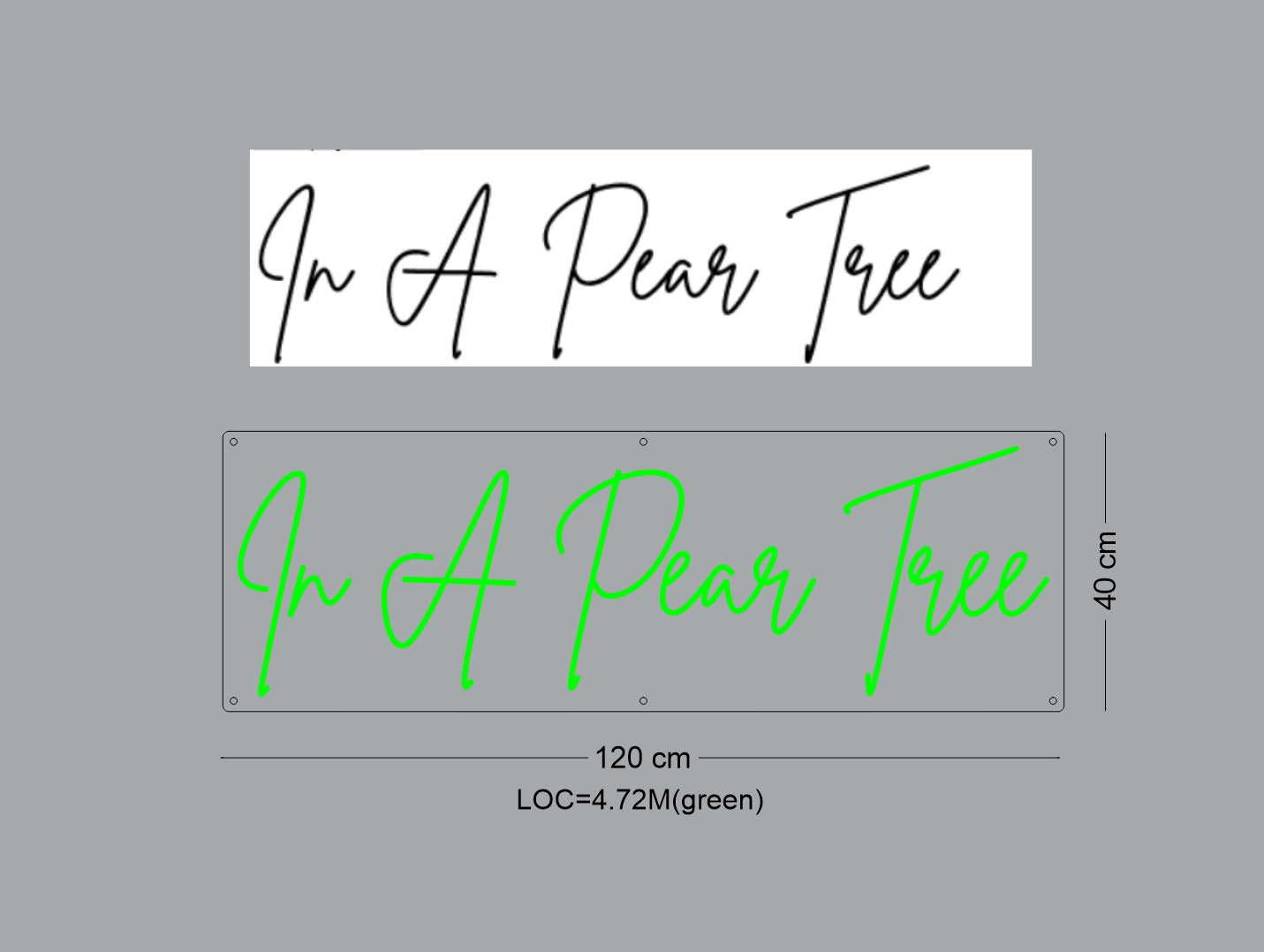 Custom Sign: In A Pear Tree