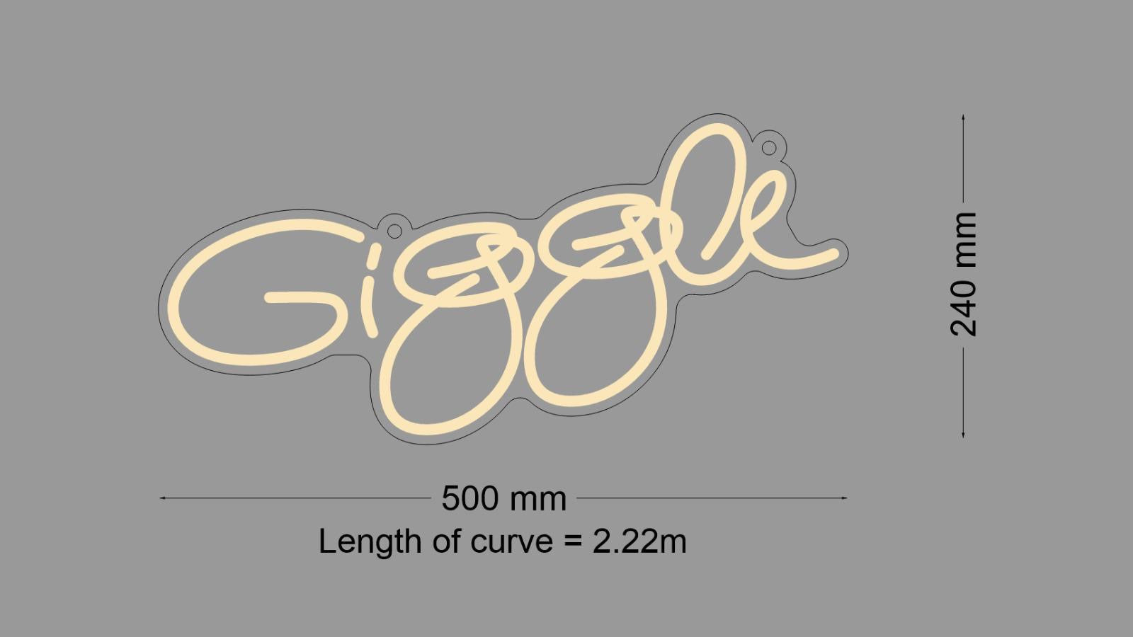Custom Sign: Giggle