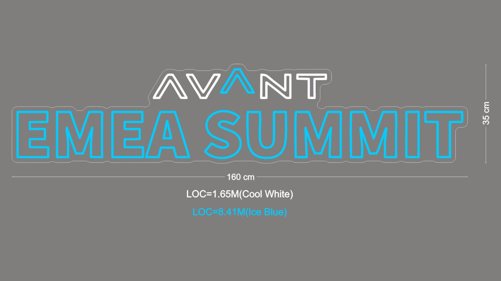 Custom Sign: AVANT EMEA SUMMIT