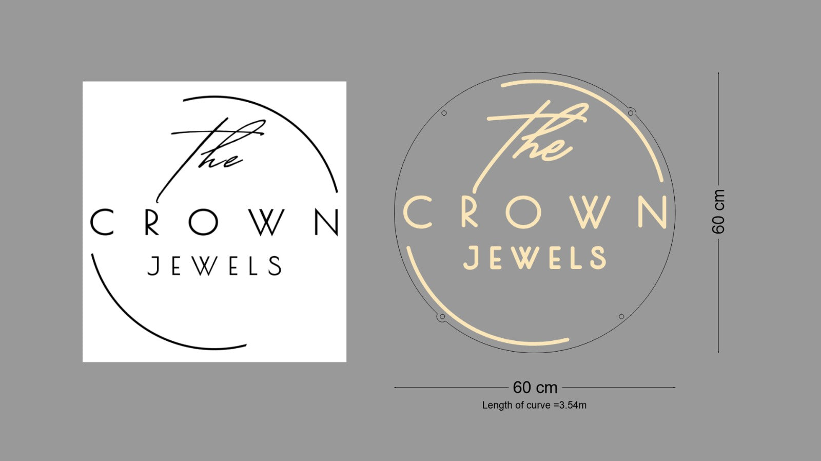 Custom Sign: The CROWN JEWELS