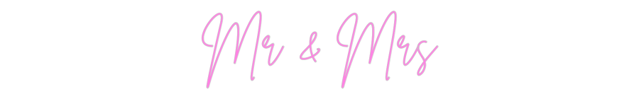 Custom Neon: Mr & Mrs