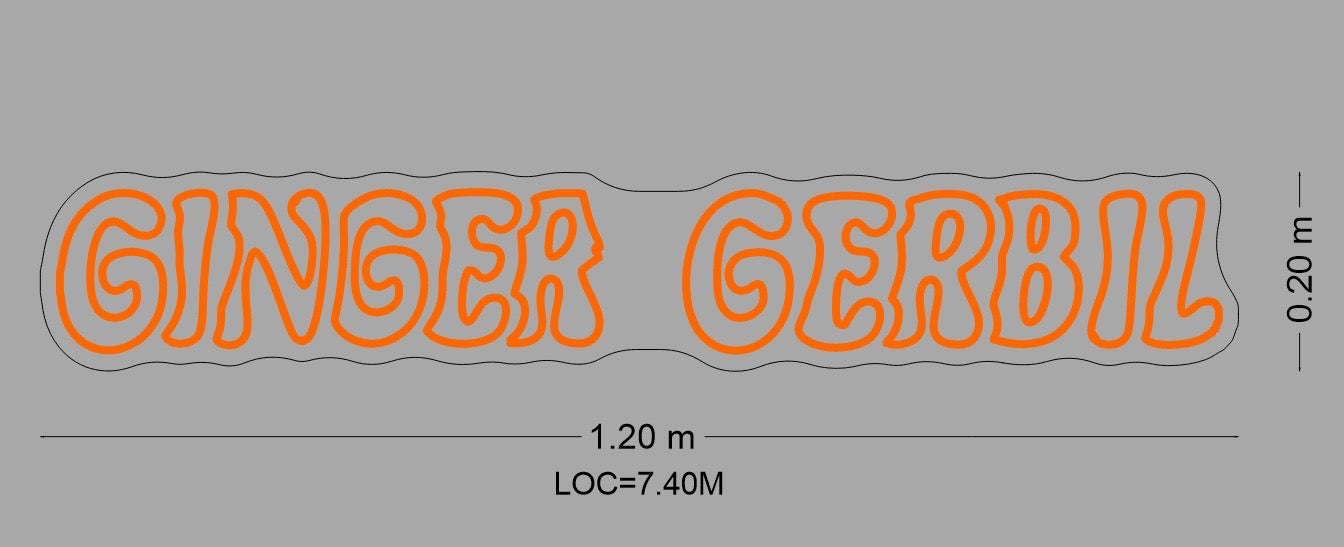 Custom Sign: GINGER GERBIL