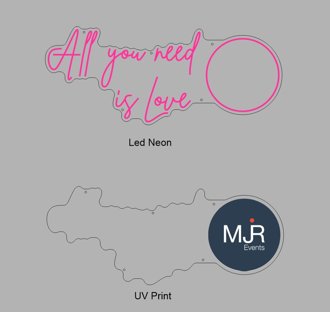 Custom Sign: All you need is Love