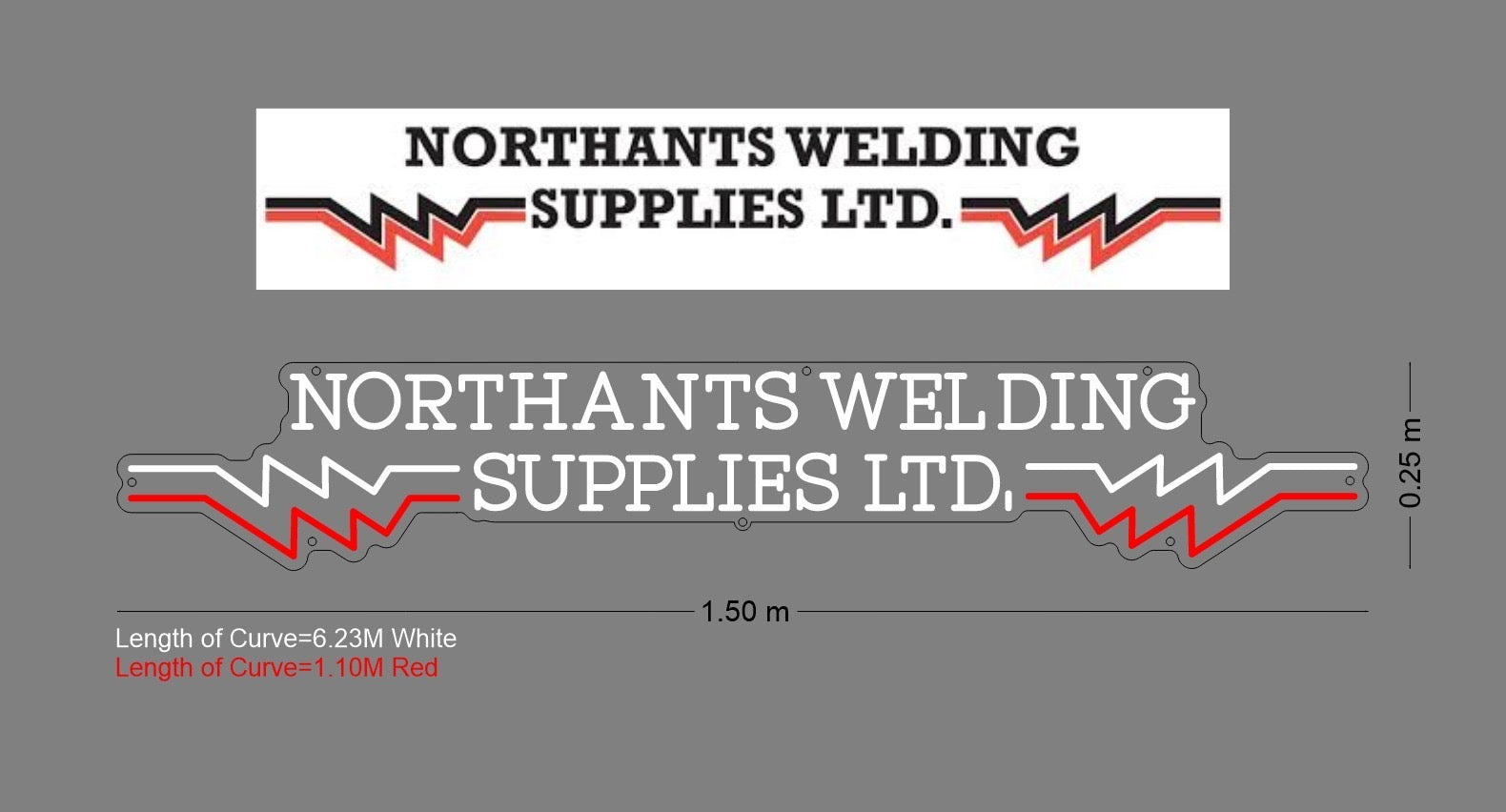 Custom Sign: NORTHANTS WELDING SUPPLIES LTD.