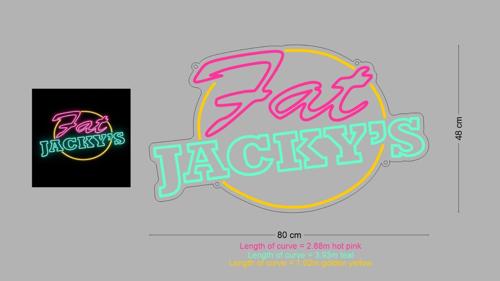 Custom Sign: Fat JACKY’S