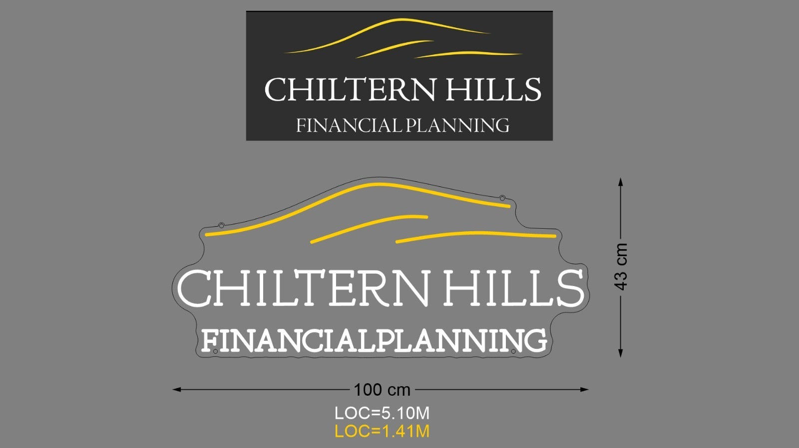 Custom Sign: CHILTERN HILLS