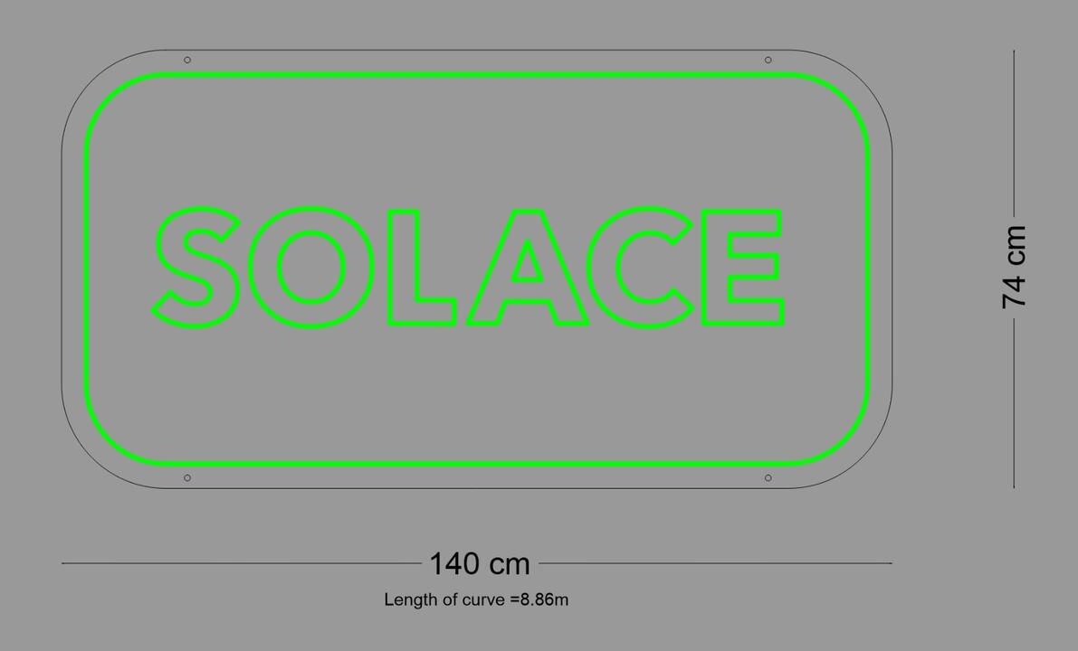 Custom Sign: SOLACE