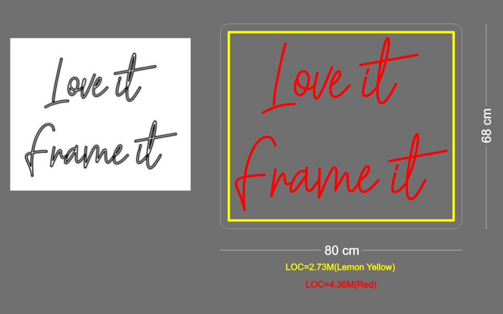 Custom Sign: Love it frame it