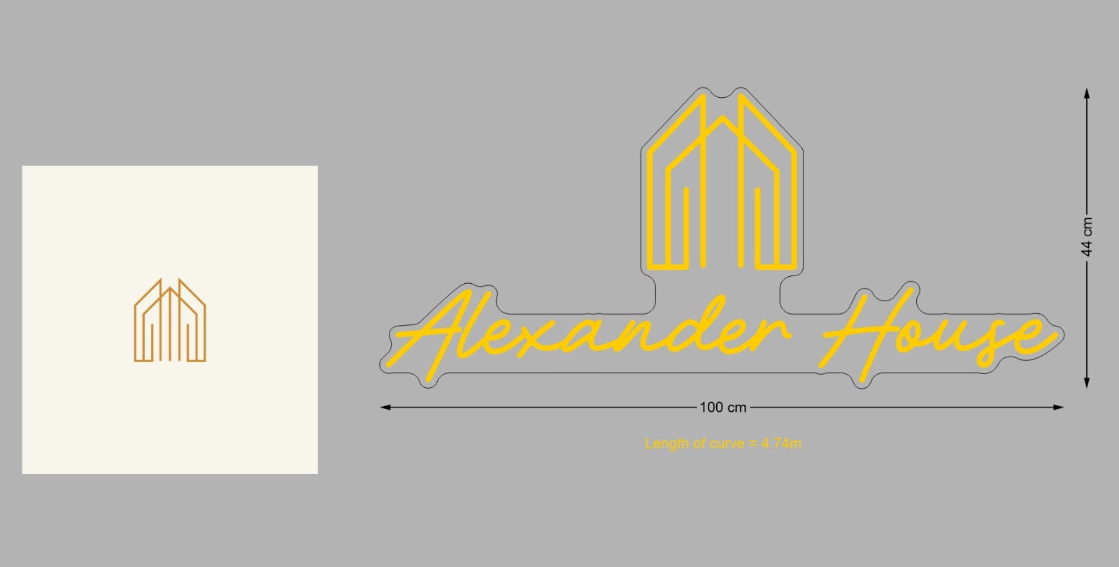 Custom Sign: Alexander House