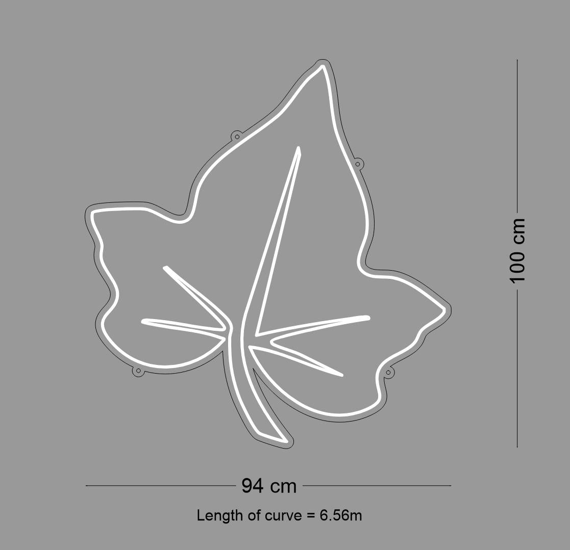 Custom LED Sign: Single leaf