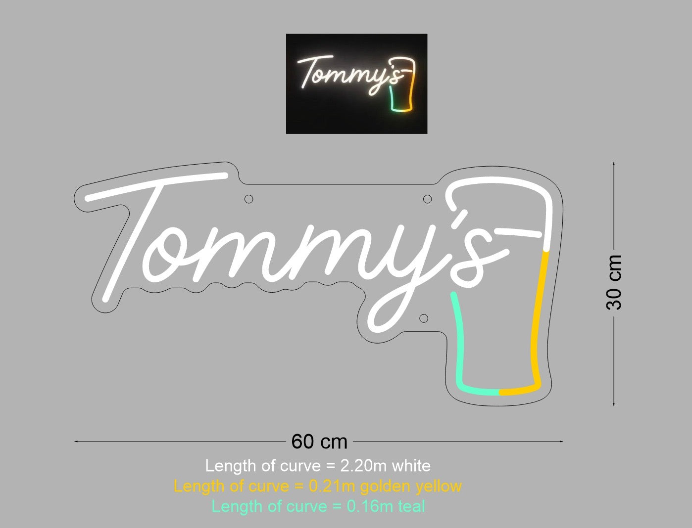Custom Sign: Tommy’s