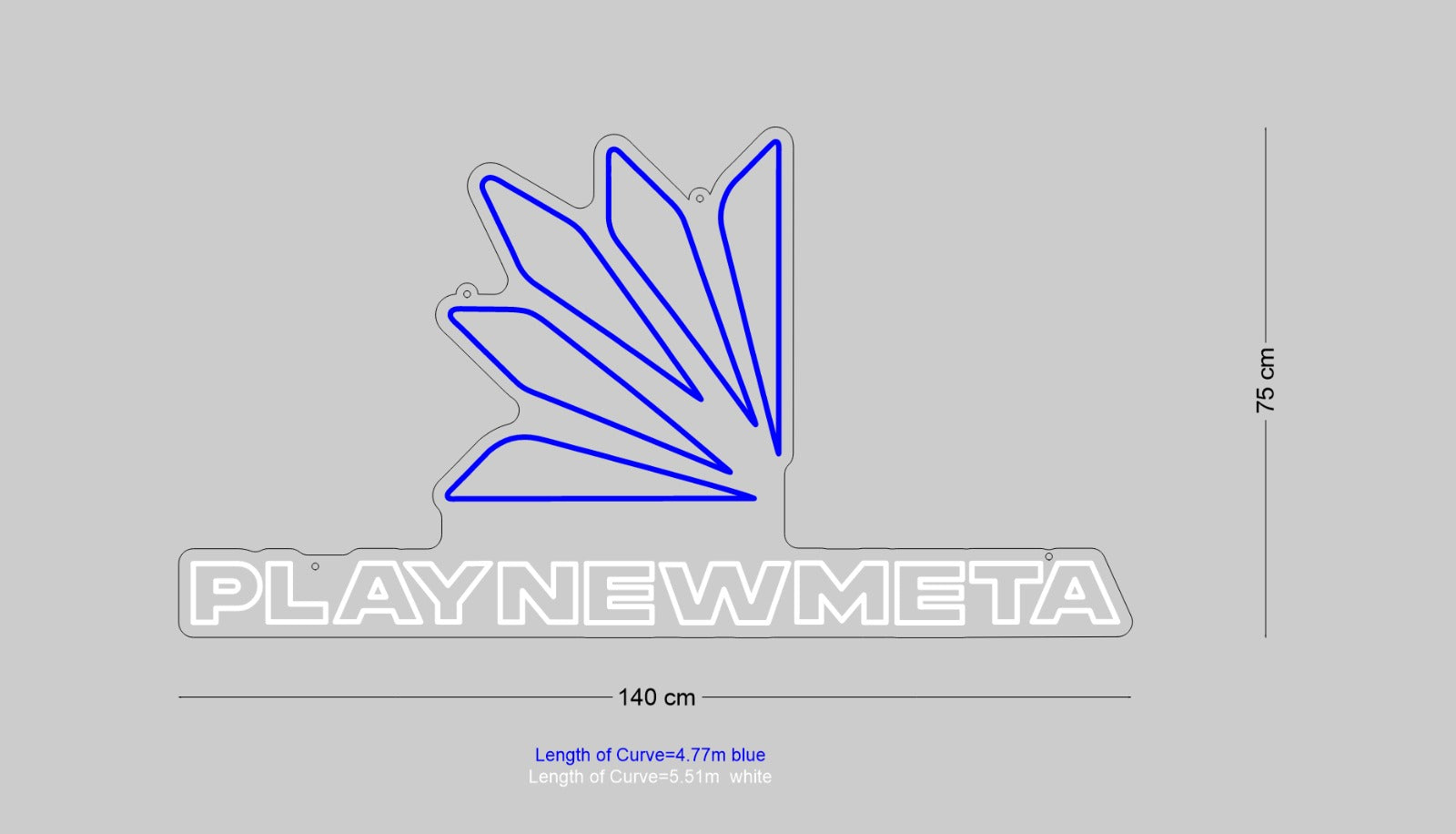 Custom Sign: PLAYNEWMETA