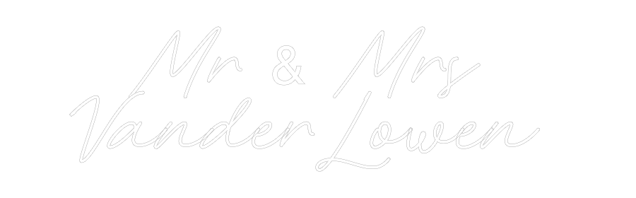 Custom Neon: Mr & Mrs
Va...