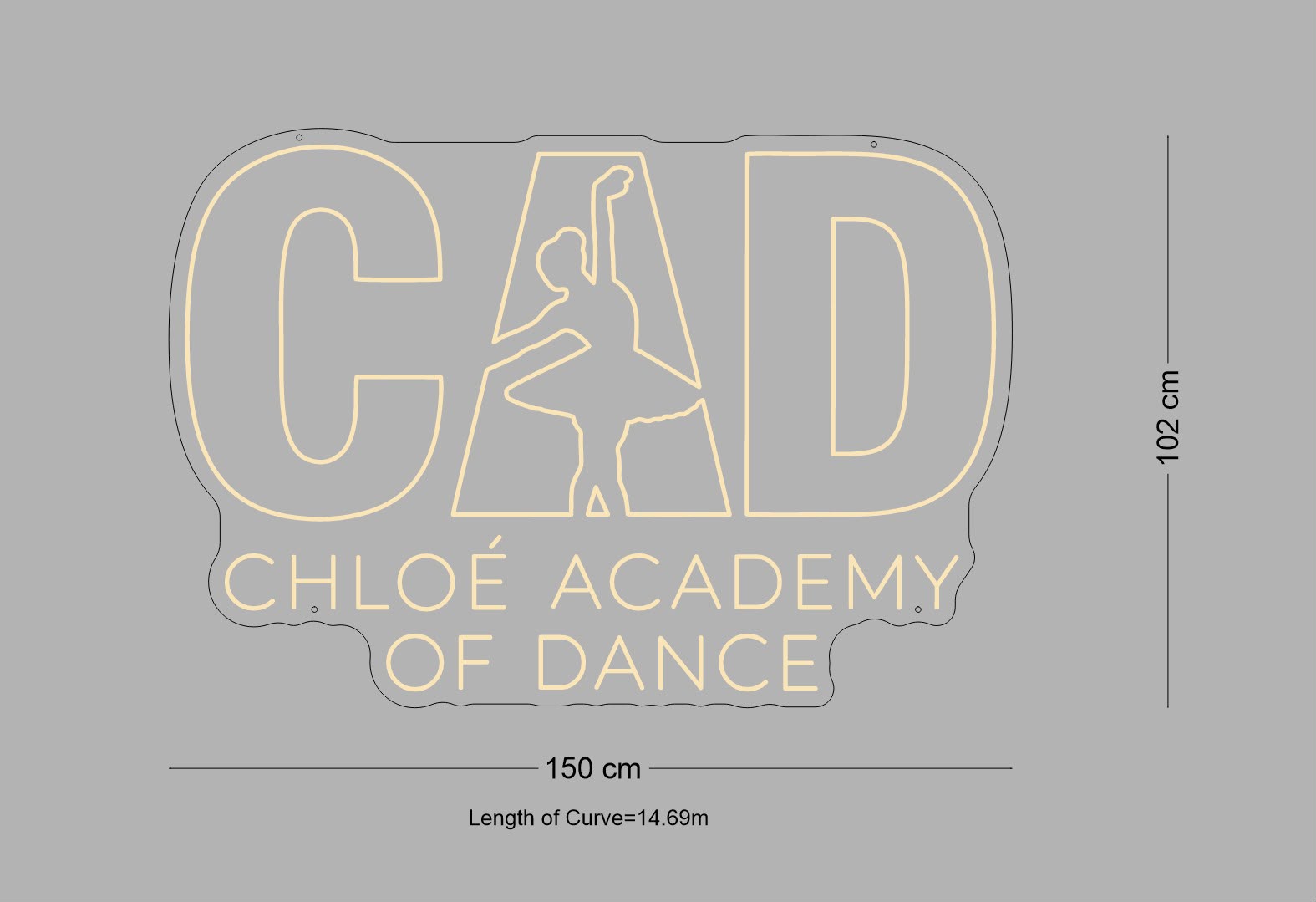 Custom Sign: CAD