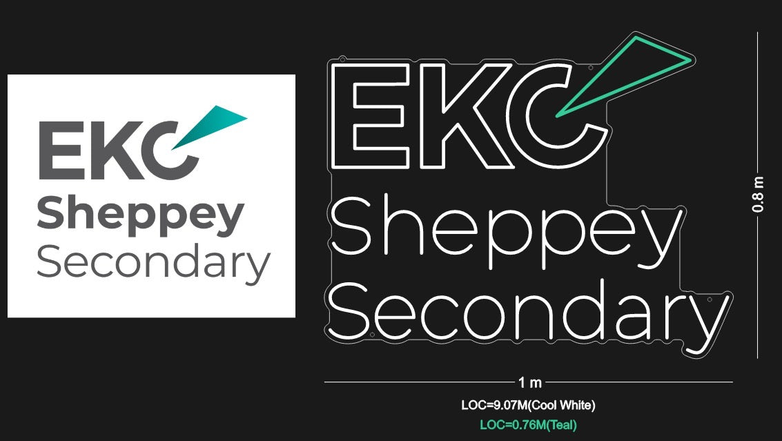 Custom Sign: EKC Sheppey Secondary