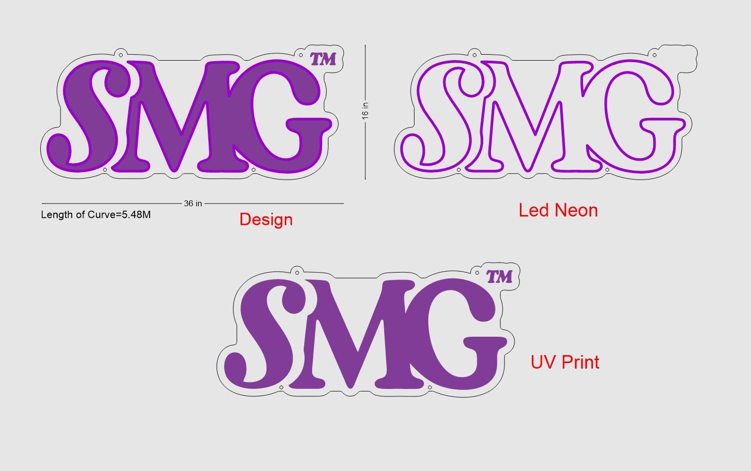 Custom Sign: SMG