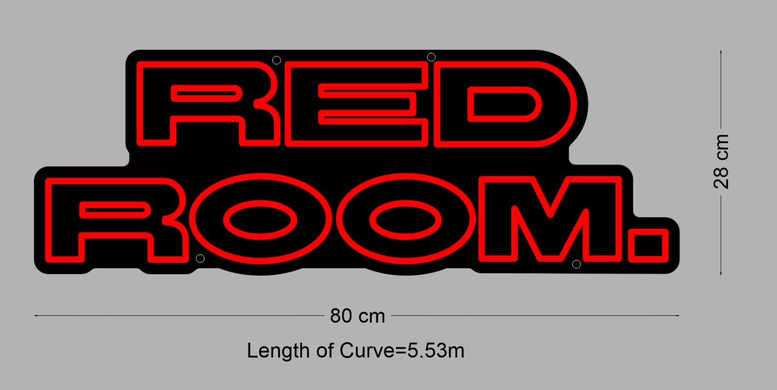 Custom Sign: RED ROOM.