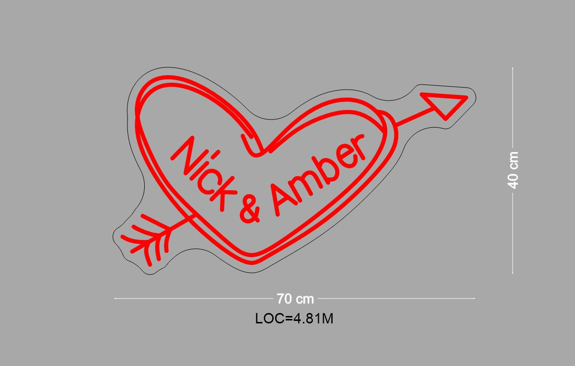 Custom Sign: Nick & Amber