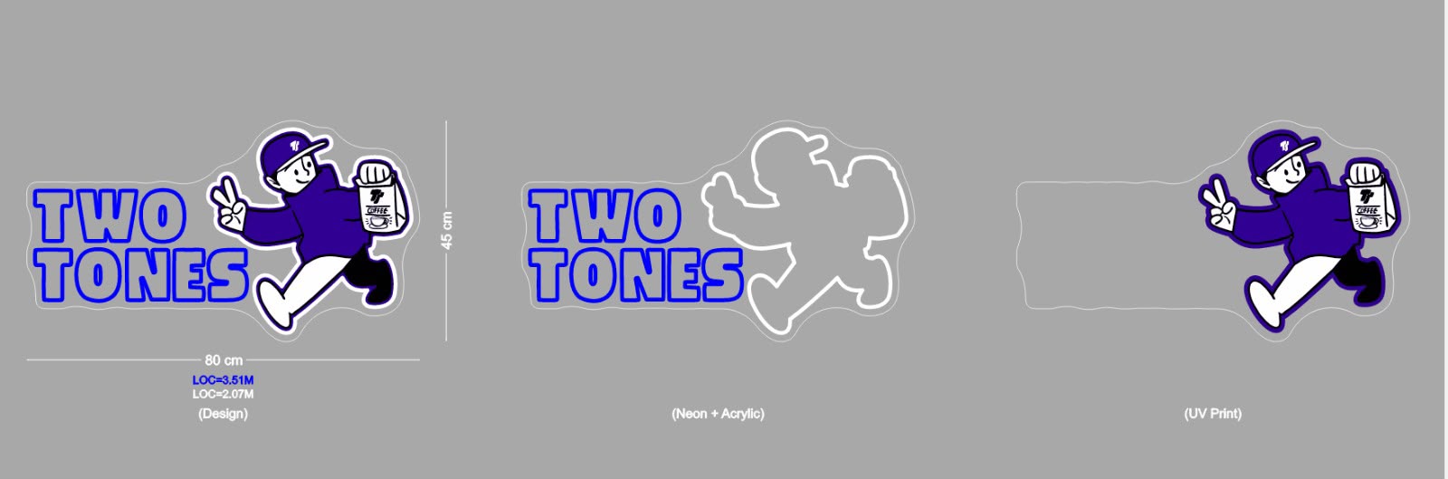 Custom Sign: TWO TONES