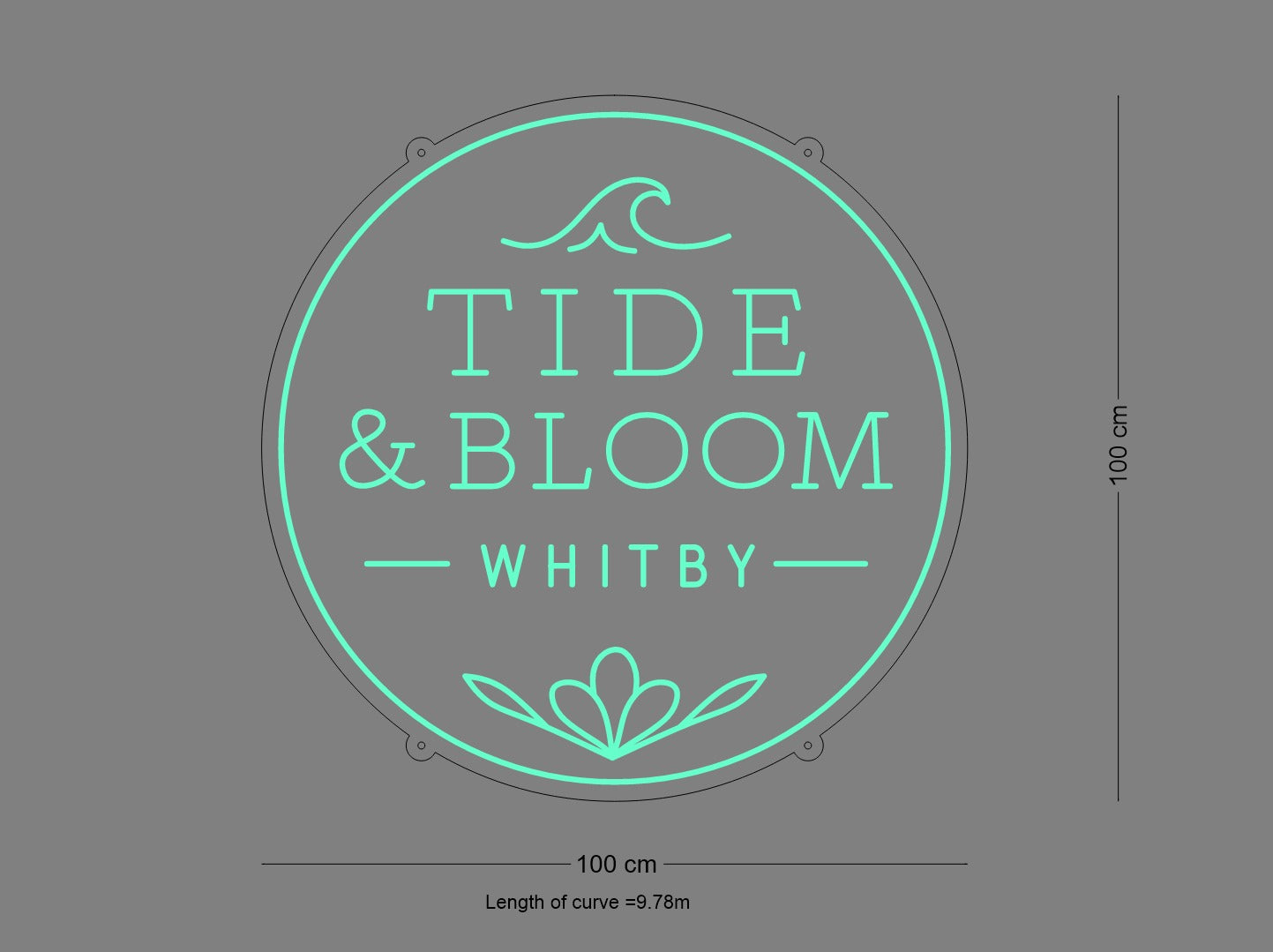 Custom Sign: TIDE & BLOOM