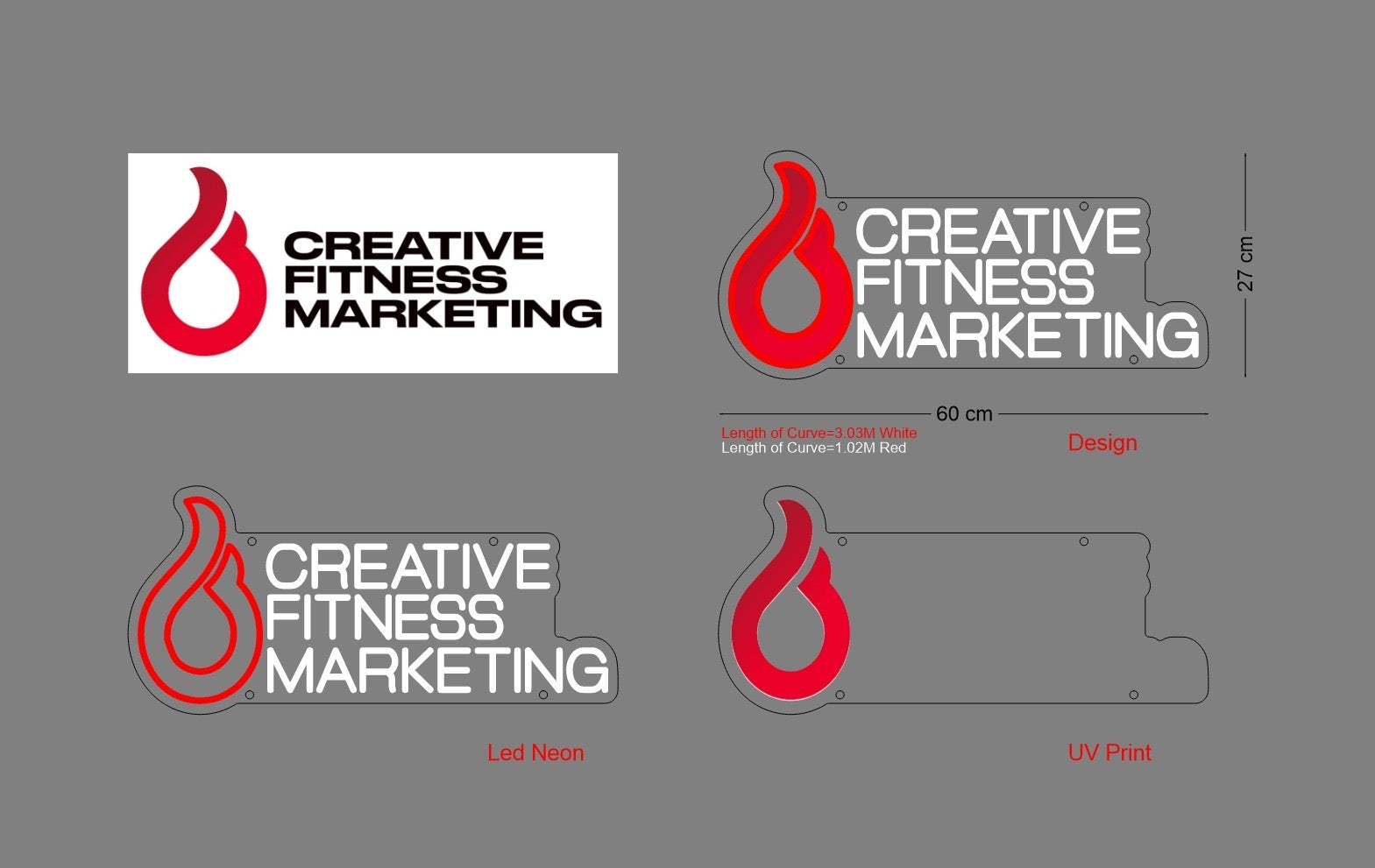 Custom Sign: CREATIVE FITNESS MARKETING