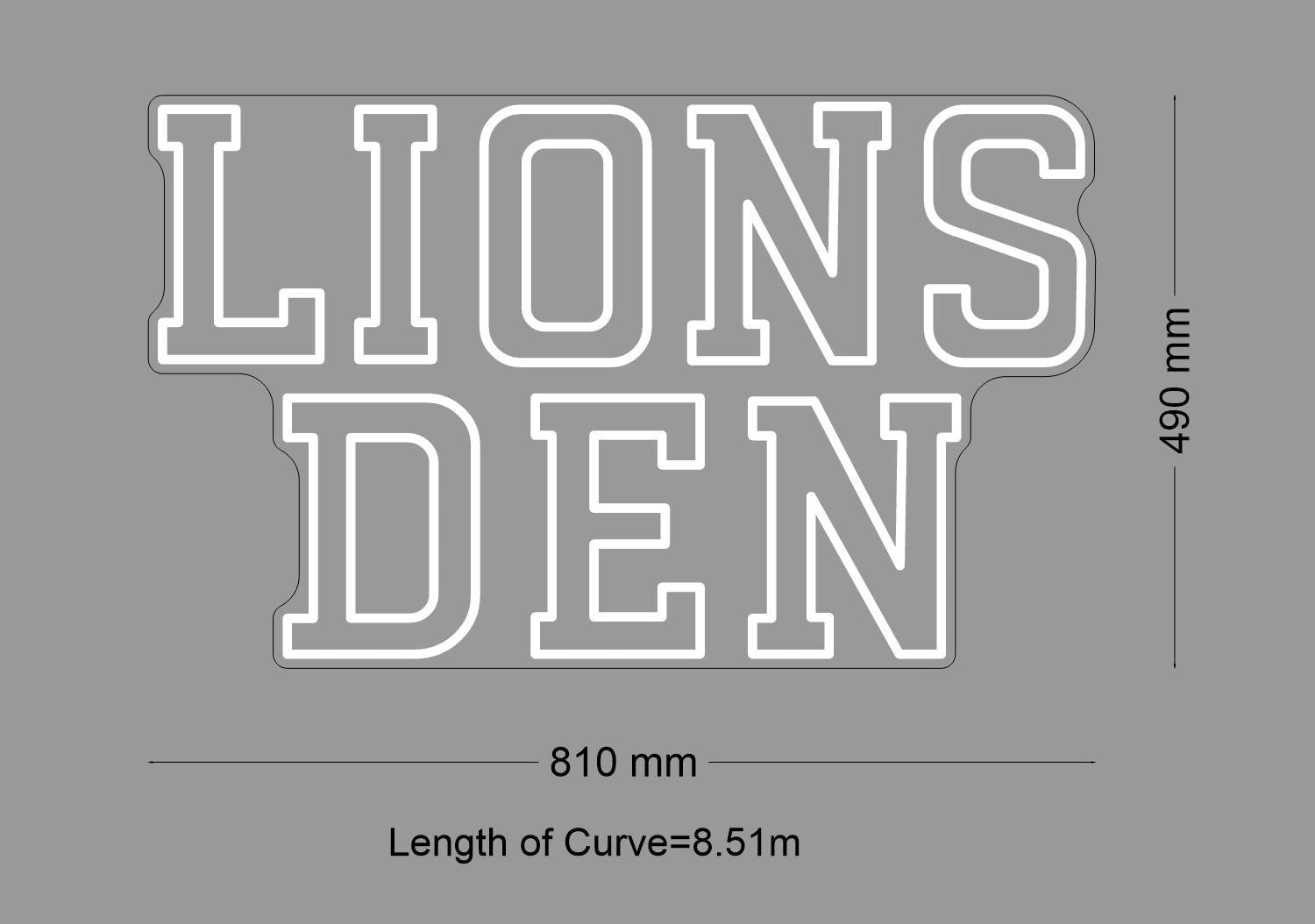 Custom Sign: LIONS DEN