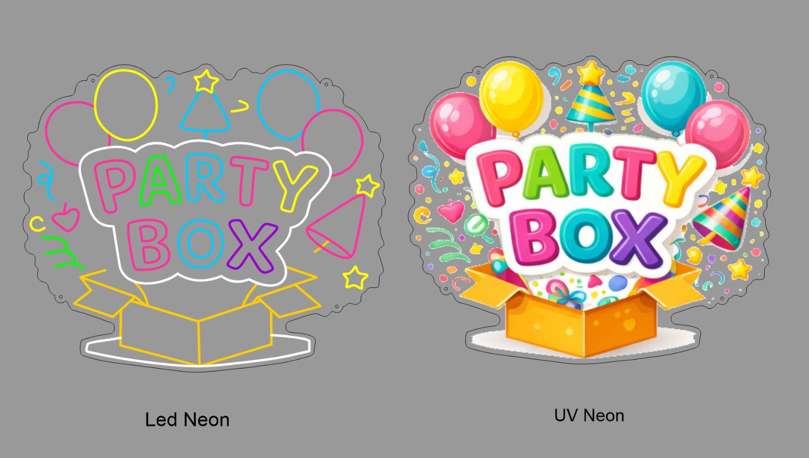 Custom Sign: PARTY BOX