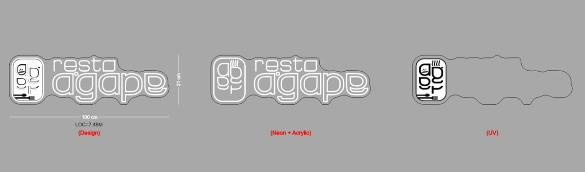 Custom Sign: resto agape