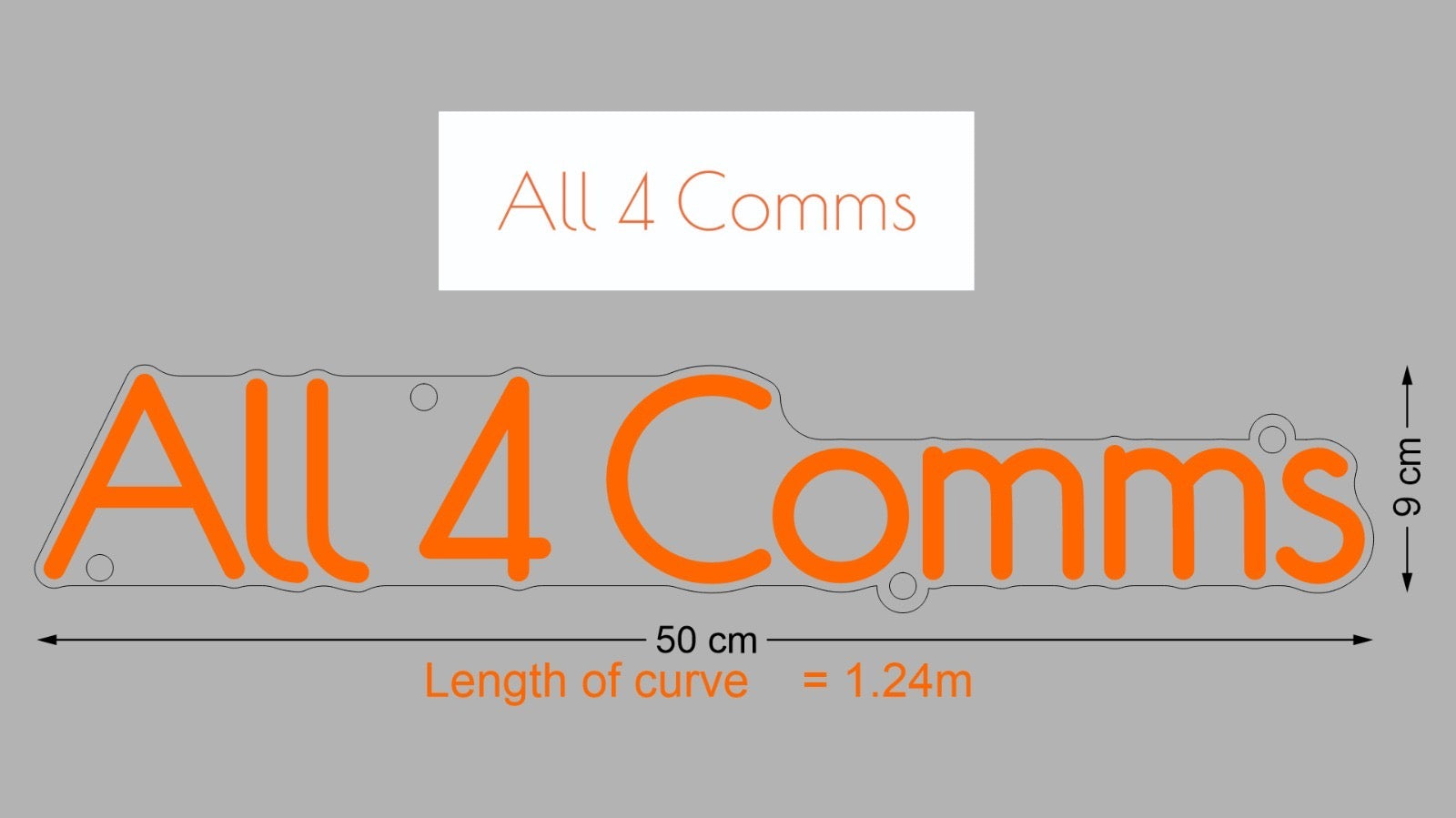 Custom Sign: All 4 Comms