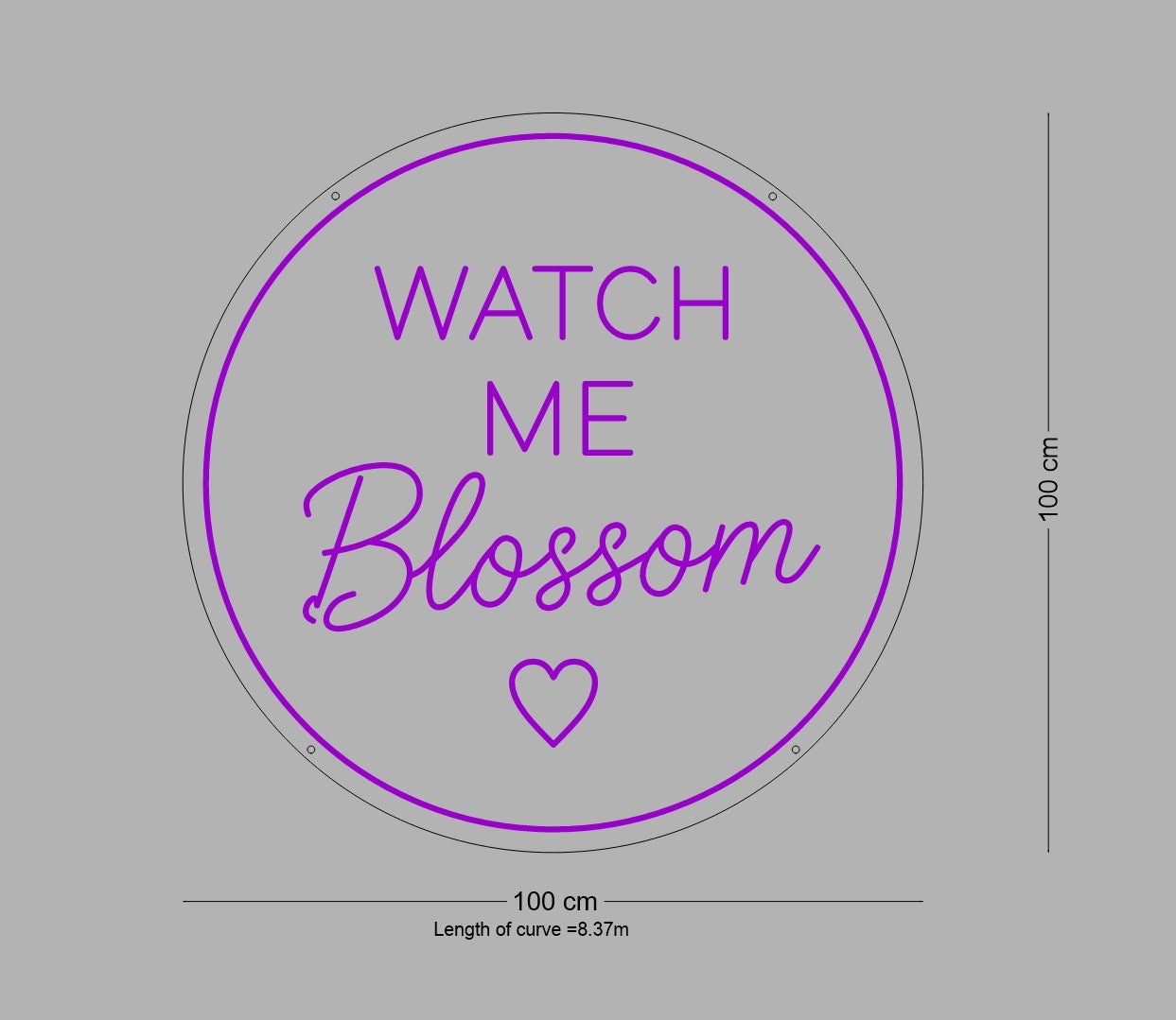 Custom Sign: WATCH ME Blossom