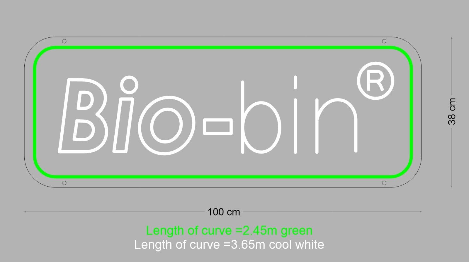 Custom Neon Sign For Bio Bin