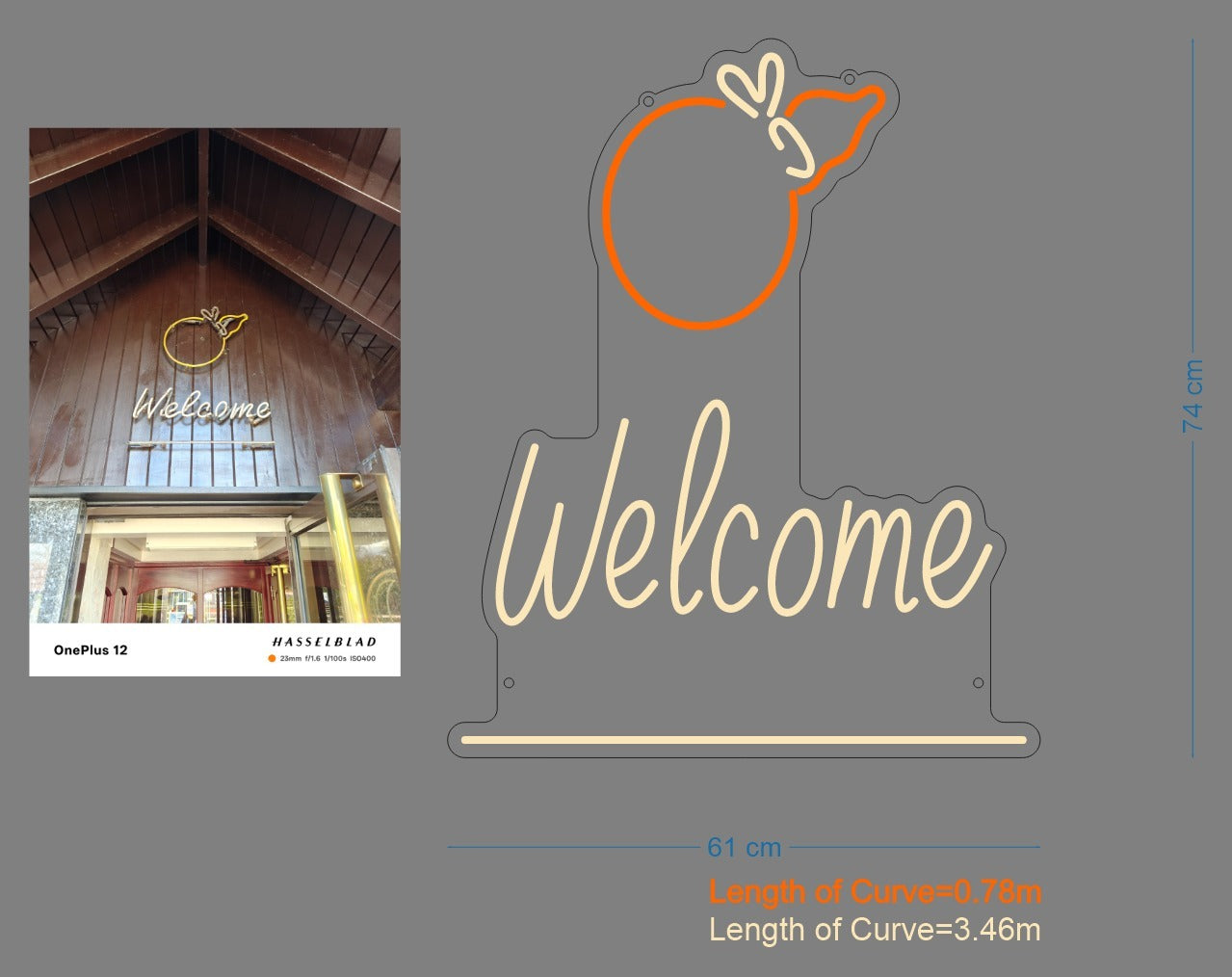 Custom Sign: Welcome