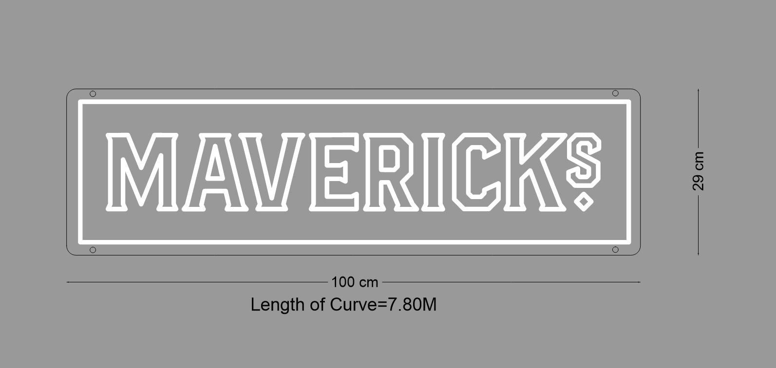 Custom Sign: MAVERICKS