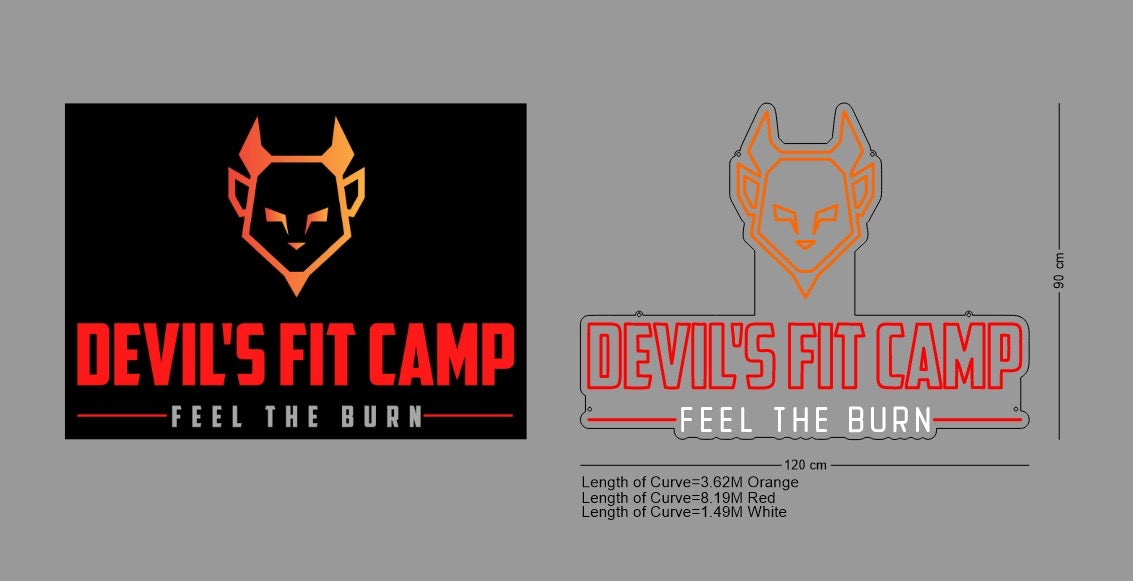 Custom Sign: DEVIL’S FIT CAMP