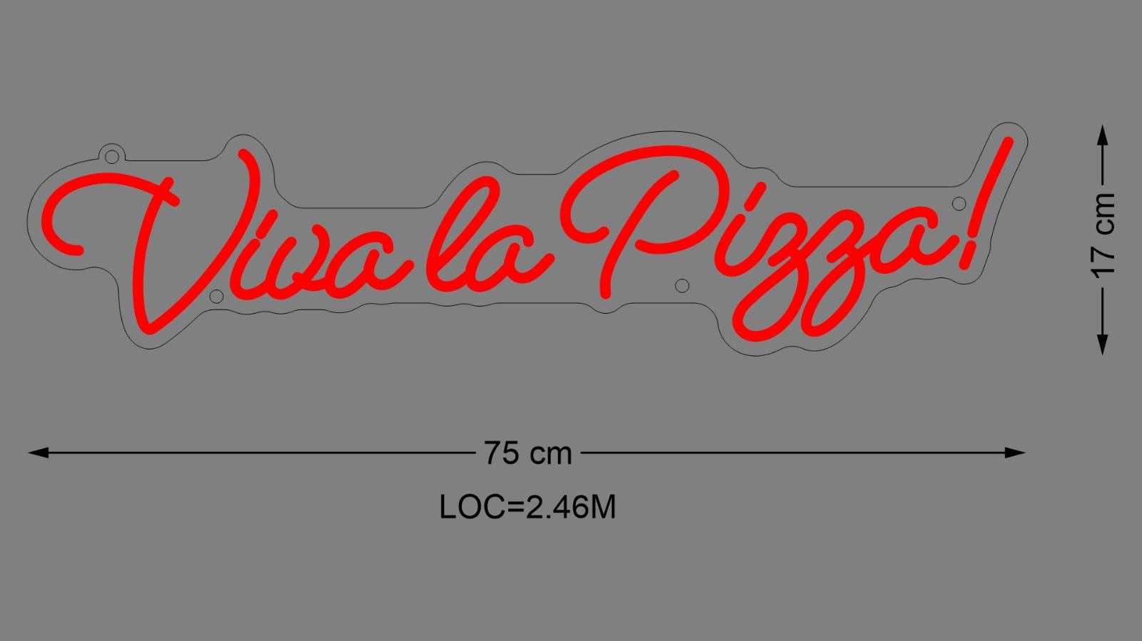 Custom Sign: Viva la Pizza
