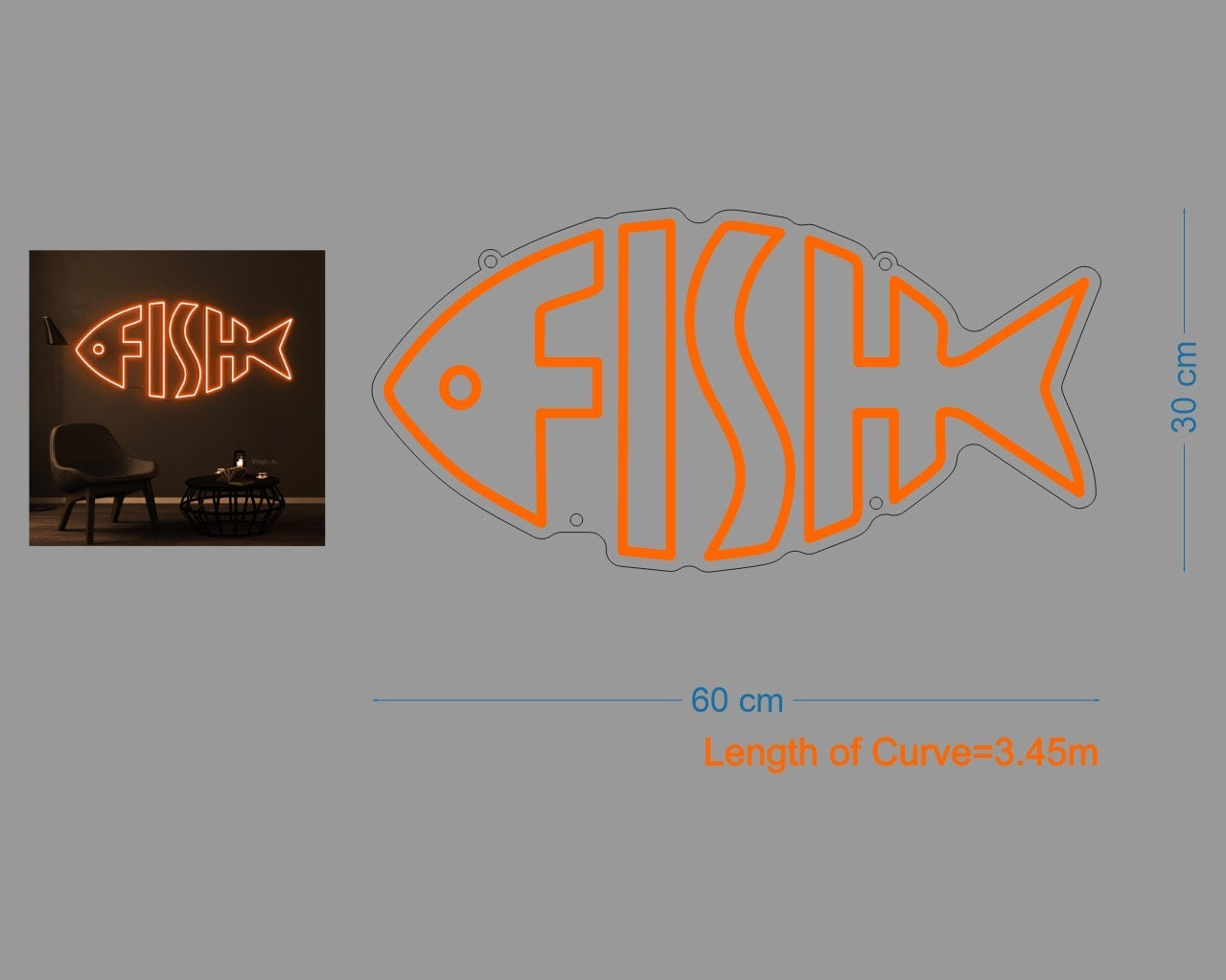 Custom Sign: FISH