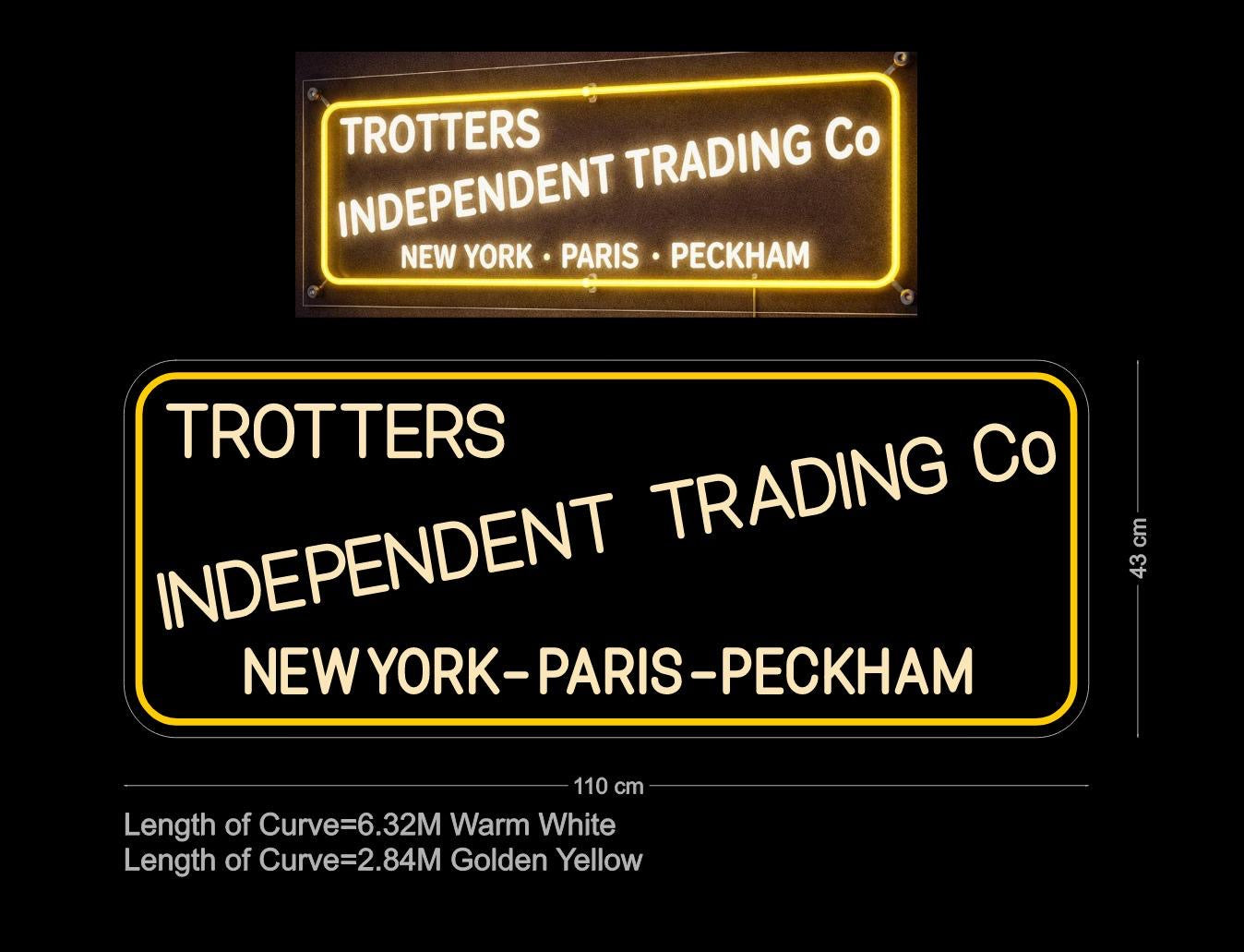 Custom Sign: TROTTERS INDEPENDENT TRADING Co