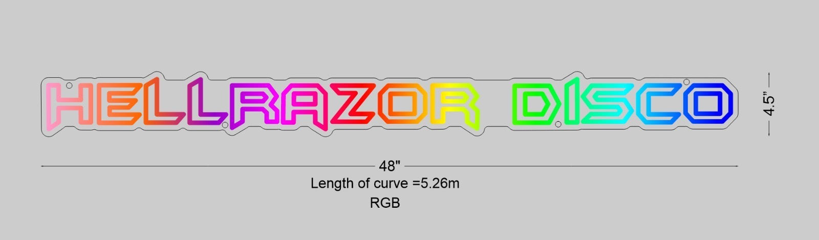 Custom Sign: HELLRAZOR DISCO