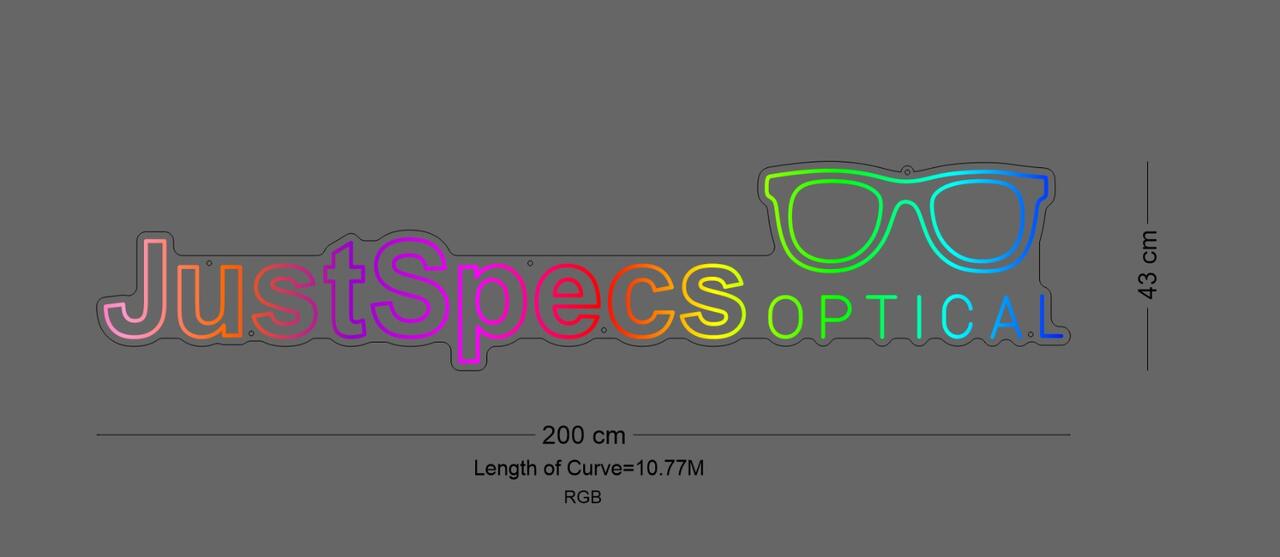 Custom Sign: JustSpecs OPTICAL