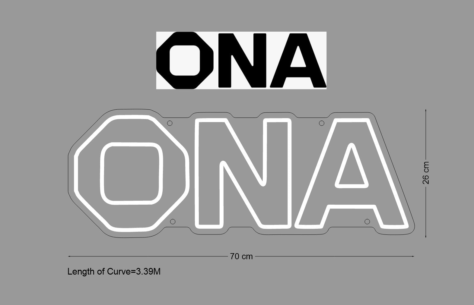 Custom Sign: ONA