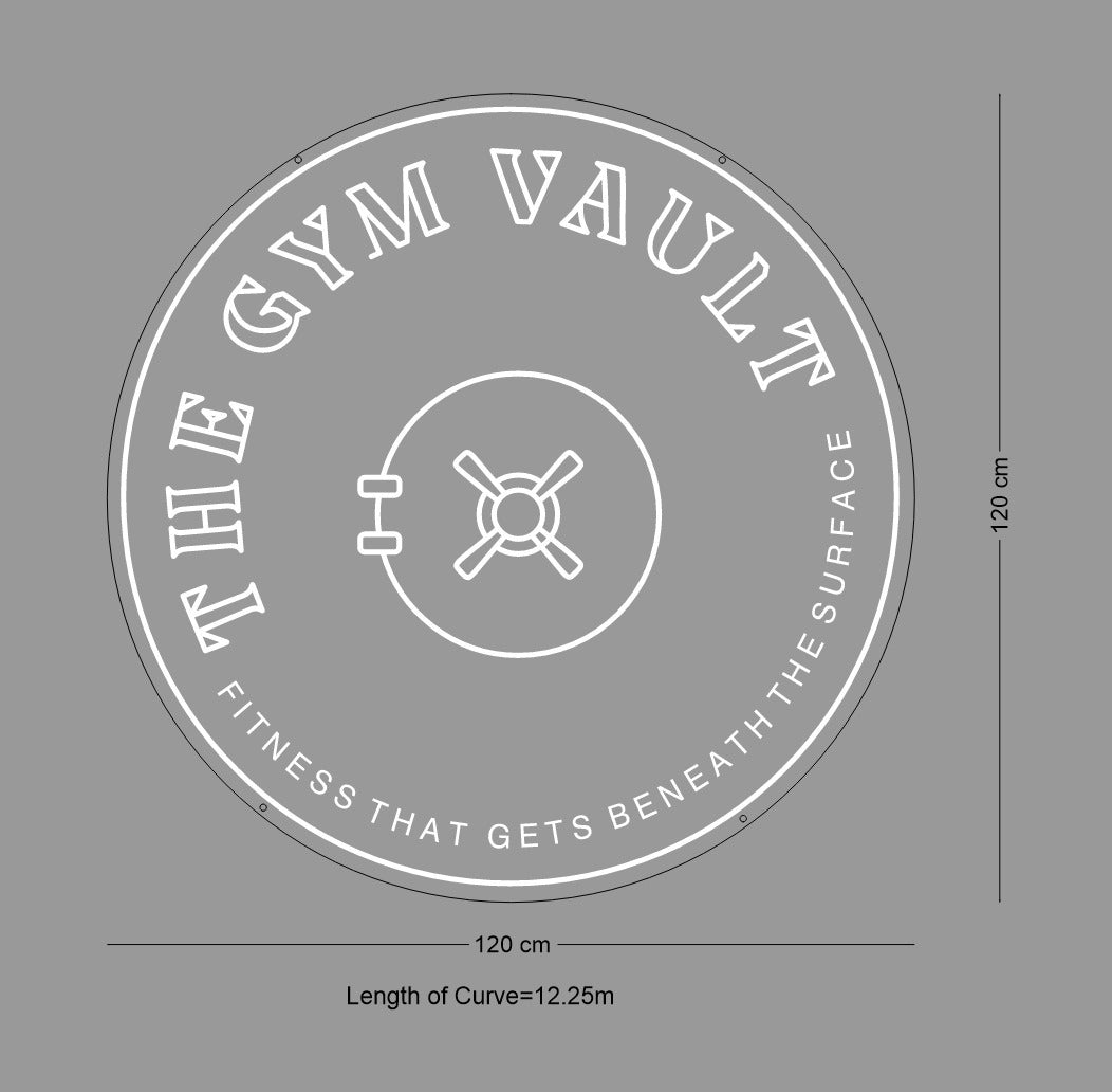 Custom Neon Sign For Gym Vault