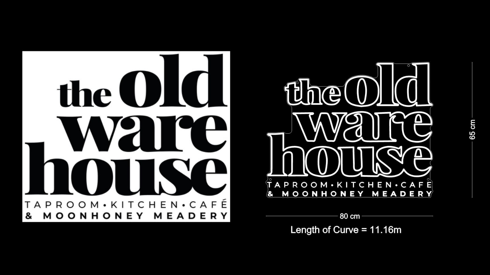 Custom Neon: The old warehouse (80cm× 65cm)