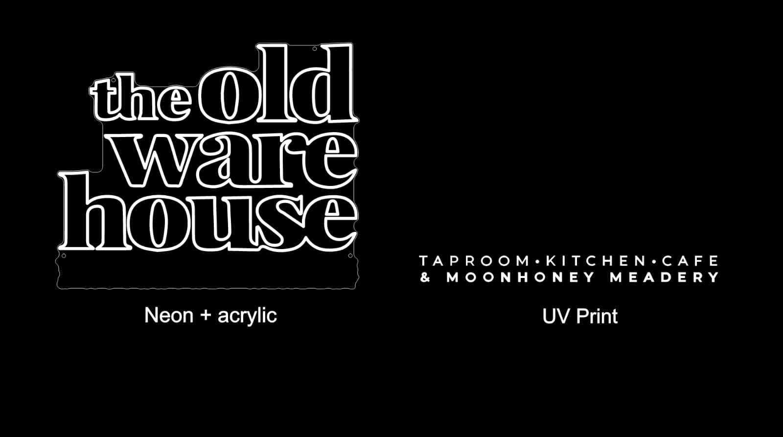 Custom Neon: The old warehouse (80cm× 65cm)