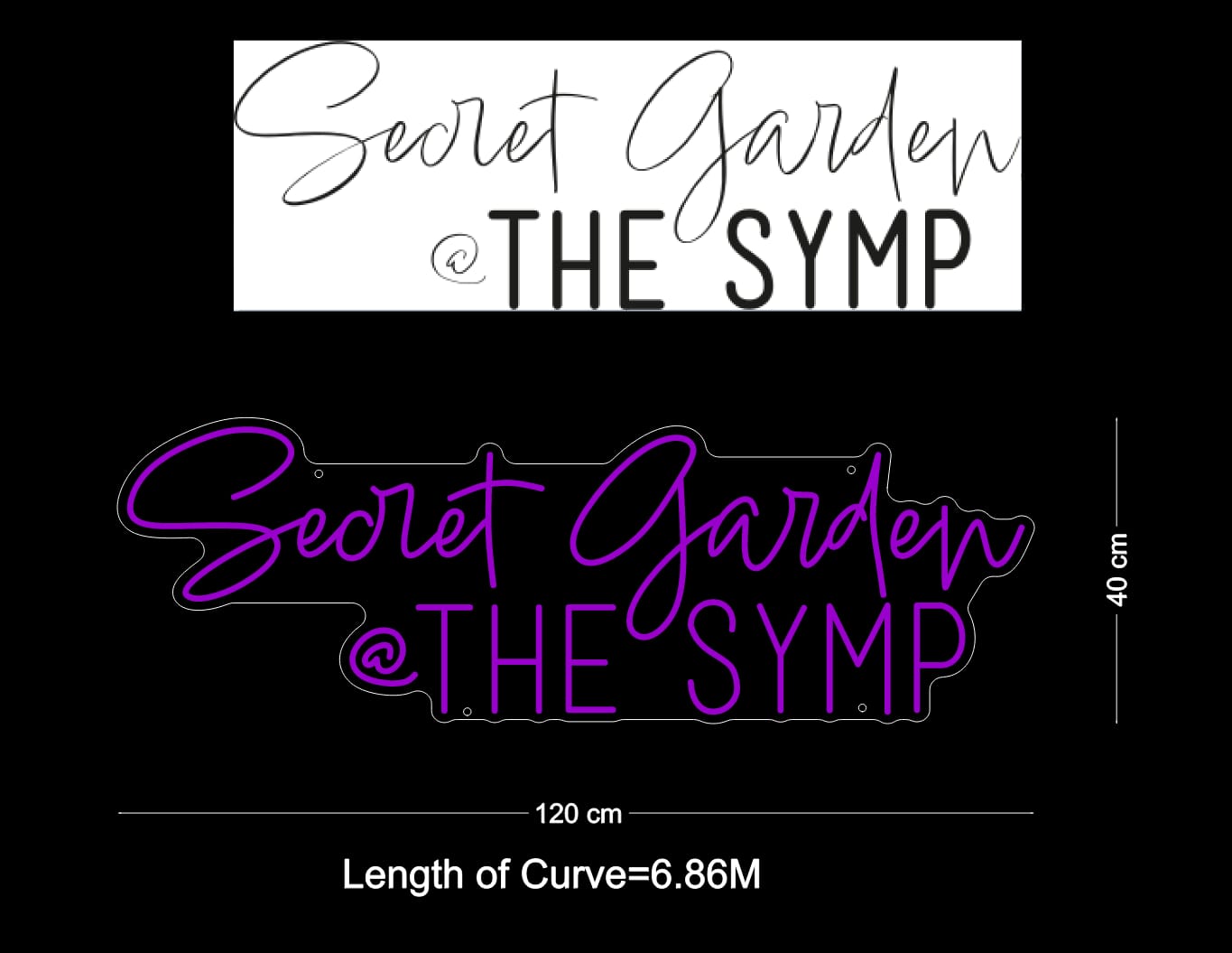 Custom Neon: Secret garden @The SYMPS