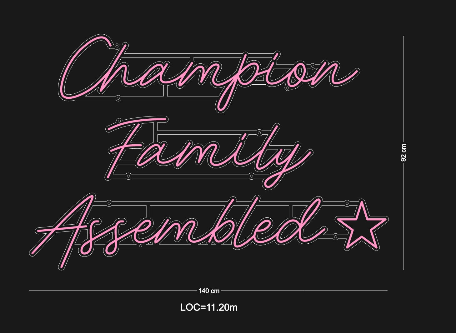 Custom Neon: Champion
Fam...