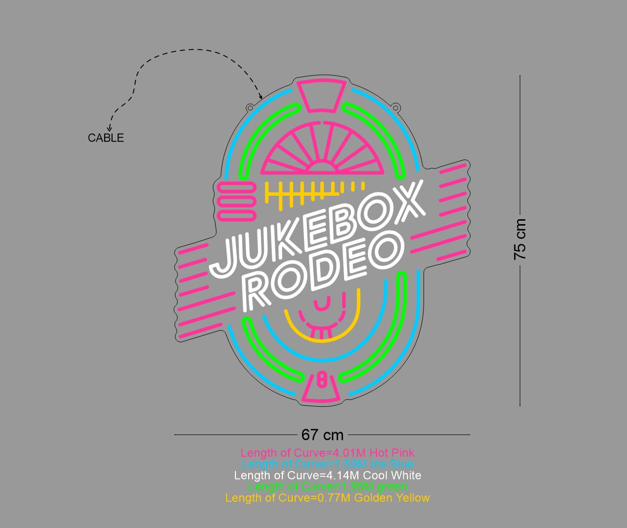 Custom Sign: JUKEBOX RODEO