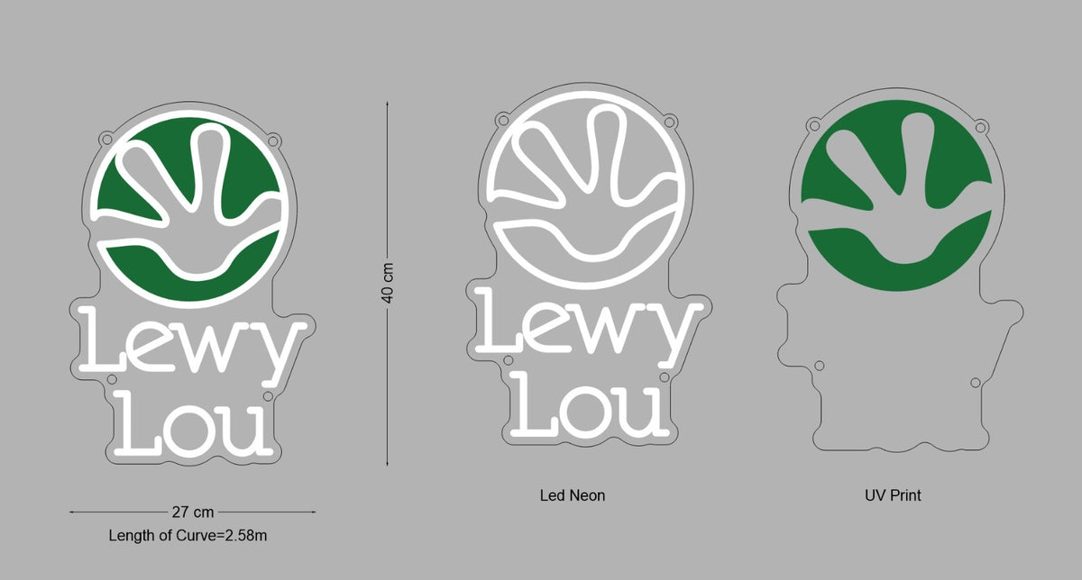 Custom Neon Sign Lewy Lou